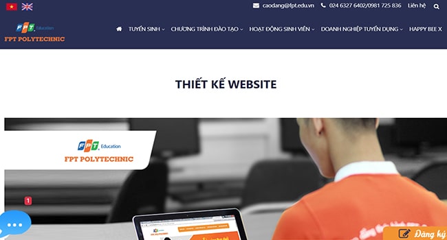 Khóa học thiết kế web tại FPT Polytechnic TP.HCM